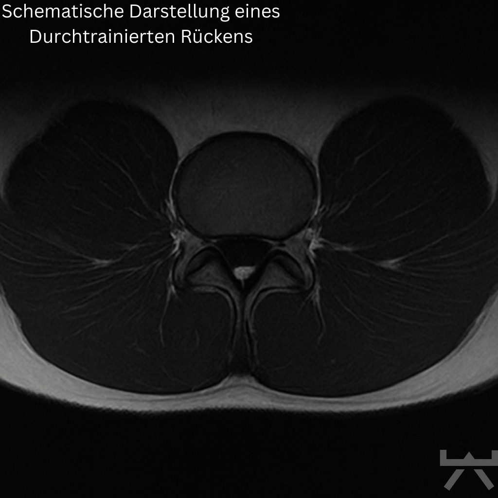 Chematische Darstellung eines Durchtrainierten Rückens (1)