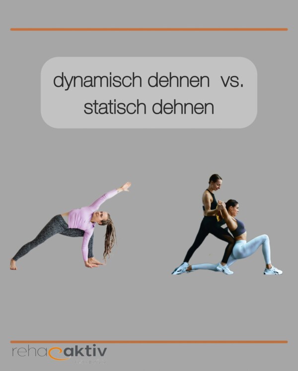 🧘‍♂️ statisches vs. dynamisches Dehnen – was ist besser? 🤸‍♀️Dehnen gehört zu den Klassikern im Training – aber viele wissen nicht, wann welche Art des Dehnens sinnvoll ist. 
Hier ein Überblick: ⬆️

physio physiotherapy physiolife physiotherapie physiotherapists gesundheit gesundheitszentrum gesundheitfördern prävention sportmotivation💪 fitnessmotivation krafttraining egym rehaaktiv osnabrück rehaaktivosnabrück
